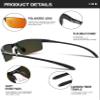BIRCEN Polarized Carbon-Fiber Sunglasses for Men: Ultralight UV Protection Sun Glasses for Outdoor Sports Fishing Golf Hiking view 4