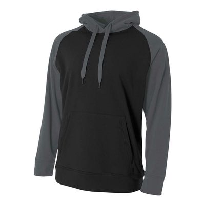A4 Sportswear Adult 3XL Black/Graphite Tech Fleece Hoodie