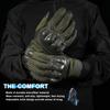 WTACTFUL Touch Screen Tactical Gloves for Men Airsoft Paintball Gear Motorcycle MTB Bike Cycling Cross-Country Motorbike ATV Hunting Hiking Riding Driving Work Outdoor Full Finger Gloves XL Green view 4