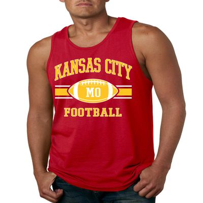 City of KC American Football Fantasy Fan Sports Mens Graphic Tank Top, Red, XX-Large