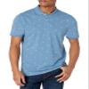 Amazon Essentials Men's Blue Palm Tree Print Polo Shirts Short Sleeve, Slim-Fit Cotton Pique, Small view 3