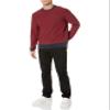 Amazon Essentials Men's Long-Sleeve Crewneck Sweater, 100% Cotton, Big & Tall Options Available, Navy Red Mini Stripe, X-Large view 4