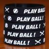 100 of Play Ball Wristbands with Bats Silicone Wristbands view 4
