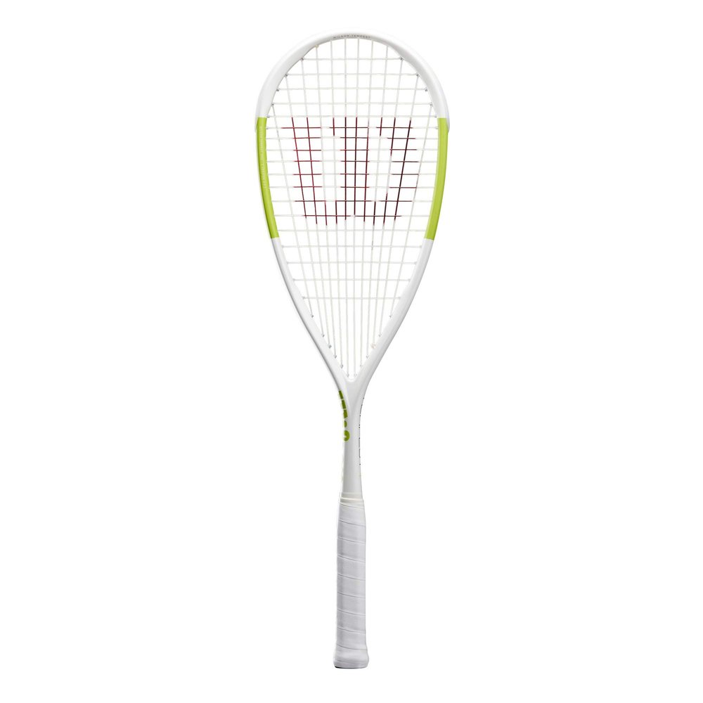 Wilson Unisex's Tempest PRO Squash Racket, White/Green, 0