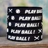 20 of Play Ball Wristbands with Bats Silicone Wristbands view 3