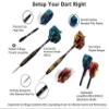 SHOT TAKER CO. EST. 2017 6pc Steel Tip Darts Set - Professional Darts Steel Tip for Dartboard - Includes Barrels + Plastic/Aluminum Shafts + O'Rings + Flights + Sharpener + Wrench (22g-GMC N-10417) view 3