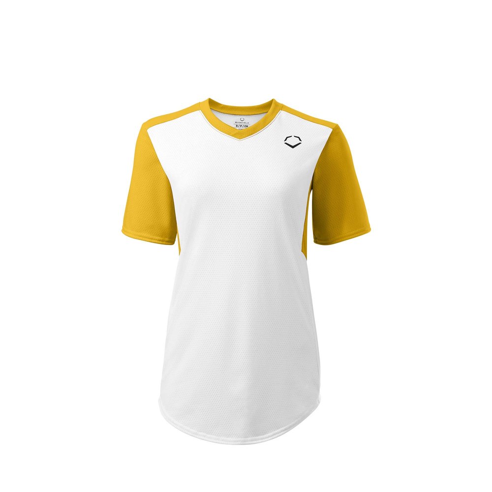 EvoShield Women's E810 V-Neck Pullover Jersey, Light Gold - Medium