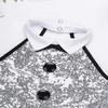 dPois Kids Girls Christmas Shiny Sequins Halter Dance Dress Figure Ice Skating Ballet Leotard Tulle Tutu Skirt White 4 Years view 4