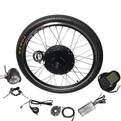 48V 1000W 26" Rear Wheel Electric Bicycle Motor Kit Bicycle Cycling Engine Kit,48V E-Bike kit with 7-Speed flywheel and LCD Display