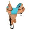 HILASON Western Horse Barrel Saddle Treeless American Leather Oiled | for Horses view 1