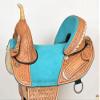 HILASON Western Horse Barrel Saddle Treeless American Leather Oiled | for Horses view 2