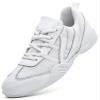 DADAWEN Cheer Shoes for Youth Girls Women White Cheerleading Dancing Shoes Athletic Training Tennis Walking Breathable Competition Cheer Sneakers White US Size 9/EU Size 41 view 1