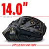 Franklin Sports Baseball and Softball Glove - Field Master - Baseball and Softball Mitt - Adult and Youth Glove - Right Hand Throw - 14" - Black/Gold view 2