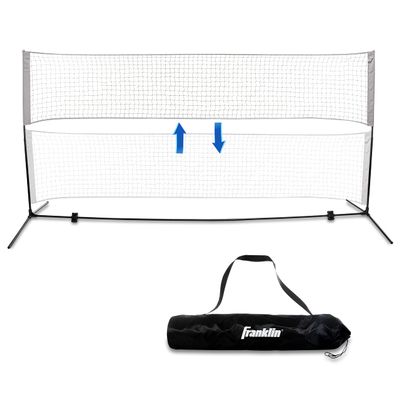 Franklin Sports Portable, Adjustable Height 10ft Wide Net - for Badminton -Kids Volleyball -Pickleball - Tennis