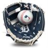 Franklin Sports MLB Youth Teeball Glove and Ball Set - Kids Detroit Tigers Baseball and Teeball Glove and Ball - Perfect First Kids Glove - 9.5" view 1