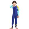 ZCCO Kids Wetsuit,2.5mm Neoprene Diving Suit for Teens,Full Body Swimsuit for Boys and Girls,Long Sleeve One Piece Wet Suit Perfect for Swimming, Surfing, and Water Sports (Bright Blue, XS) view 3
