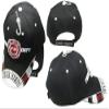 Trade Winds Fire Department Dept Emblem Red Scripture Shadow Black Embroidered Cap CAP652 Hat view 1