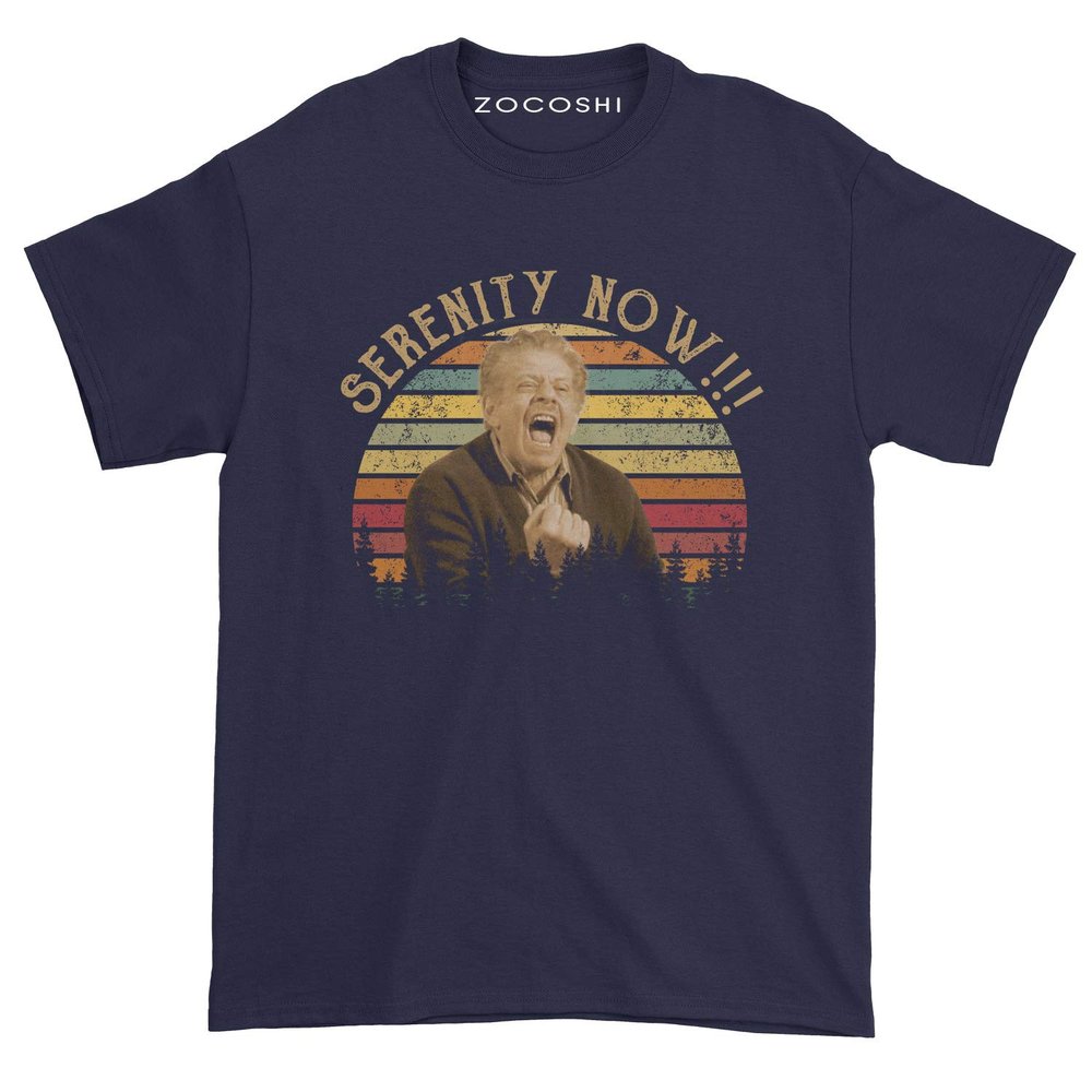 Men's Serenity Now T-Shirt (L, Navy)