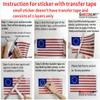 2X Glossy 4'' German Shepherd Thin Blue Line American Flag K9 Dog Decal Sticker Vinyl view 3