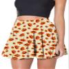 Sister Amy Women's Pleated Elastic Waist Band Flared Printed Midi Skater Halloween Pumpkin XX-Large view 1