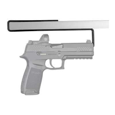 Gun Storage Solutions Shelf Kickstands & Holders - Gun Rack, Organize Your Safe and Displays. Works for Pistols and Handguns .22 Cal and Larger (Carry Optic Handgun Hangers Pack of 2)