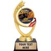 Crown Awards 6 1/4" Halloween Trophies, Comet Spinner Halloween Best Costume Trophy, 50 Pack view 1