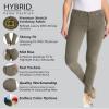 Hybrid & Company Super Comfy Stretch Women 5 Pockets Corduroy Skinny Pants P21950SKX Olive 20 view 2