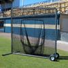 Cimarron Sports Outdoor Practice 7x7#84 Premier Sock Net and Frame with Wheels view 1