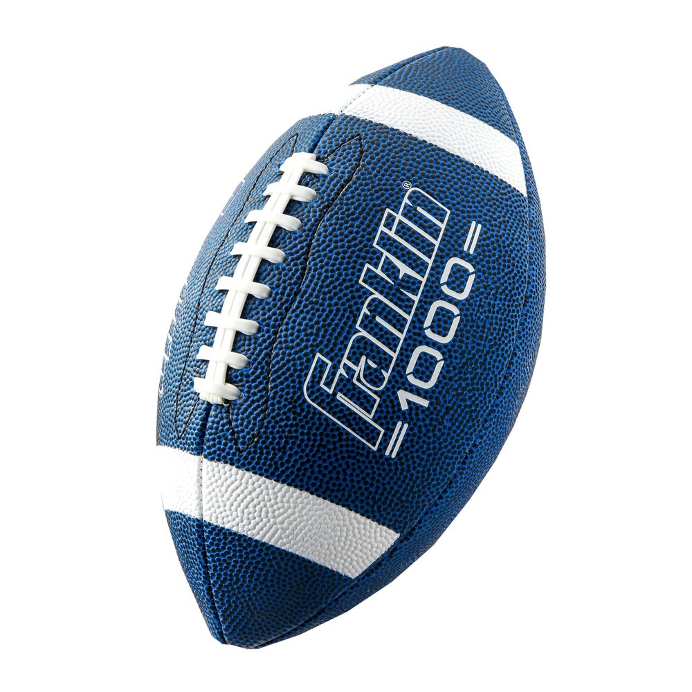 Franklin Sports Junior Size Football - Grip-Rite Youth Footballs - Extra Grip Synthetic Leather Perfect for Kids - Blue and White