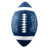 Franklin Sports Junior Size Football - Grip-Rite Youth Footballs - Extra Grip Synthetic Leather Perfect for Kids - Blue and White view 2