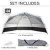 Franklin Sports Sideline Team Sunblocker Shelter - Easy Set Up - Portable and UPF 50+ Protected - Great for Beach and Sports Games - Soccer - Lacrosse - Baseball - Football - Field Hockey view 2
