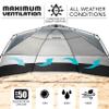 Franklin Sports Sideline Team Sunblocker Shelter - Easy Set Up - Portable and UPF 50+ Protected - Great for Beach and Sports Games - Soccer - Lacrosse - Baseball - Football - Field Hockey view 4