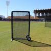 Cimarron Sports Outdoor Practice 4x6#84 Premier Safety Net and Frame with Wheels and Padding view 1
