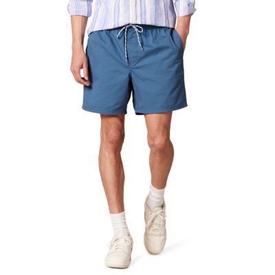 Amazon Essentials Men's 6" Inseam Drawstring Shorts, Deep Blue, Small