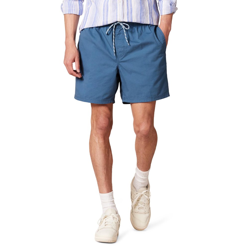 Amazon Essentials Men's 6" Inseam Drawstring Shorts, Deep Blue, Small
