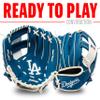 Franklin Sports MLB Youth Teeball Glove and Ball Set - Kids LA Dodgers Baseball and Teeball Glove and Ball - Perfect First Kids Glove - 9.5" view 2