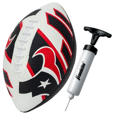 Franklin Sports NFL Houston Texans Football - Youth Football - Mini 8.5" Rubber Ball - Perfect for Kids - Team Logos and Colors