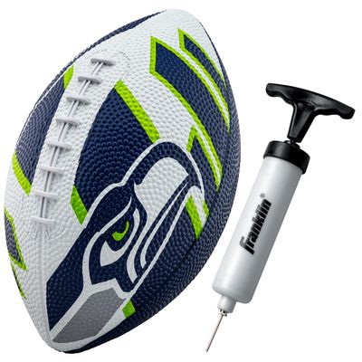 Franklin Sports NFL Seattle Seahawks Football - Youth Football - Mini 8.5" Rubber Ball - Perfect for Kids - Team Logos and Colors