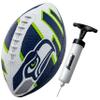 Franklin Sports NFL Seattle Seahawks Football - Youth Football - Mini 8.5" Rubber Ball - Perfect for Kids - Team Logos and Colors view 1