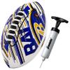 Franklin Sports NFL Baltimore Ravens Football - Youth Mini Football - 8.5" Junior Size Ball - SPACELACE Easy Grip Texture- Perfect for Kids view 1