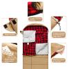 AGEMORE 0 Degree Canvas Sleeping Bag for Fishing, Hunting, Traveling and Camping Particularly in Cold Winter Outdoor with Removable Flannel Liner, Heavy Duty Sleeping Bag for Big and Tall Adults view 4
