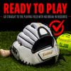 Franklin Sports Fastpitch Softball Glove - Fastpitch Pro - Adult and Youth Softball Mitt - Infield and Outfield - Right Handed Glove - White/Gold - 12.5" Righty view 4