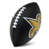 Franklin Sports NFL New Orleans Saints Football - Kids Foam Football - Soft Junior Size 8.5" Ball with 3D Logos - Perfect for Gameday + Tailgates view 1