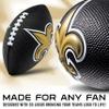 Franklin Sports NFL New Orleans Saints Football - Kids Foam Football - Soft Junior Size 8.5" Ball with 3D Logos - Perfect for Gameday + Tailgates view 2