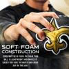 Franklin Sports NFL New Orleans Saints Football - Kids Foam Football - Soft Junior Size 8.5" Ball with 3D Logos - Perfect for Gameday + Tailgates view 3