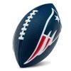 Franklin Sports NFL New England Patriots Football - Kids Foam Football - Soft Junior Size 8.5" Ball with 3D Logos - Perfect for Gameday + Tailgates view 1