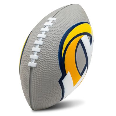 Franklin Sports NFL Los Angeles Rams Football - Kids Foam Football - Soft Junior Size 8.5" Ball with 3D Logos - Perfect for Gameday + Tailgates