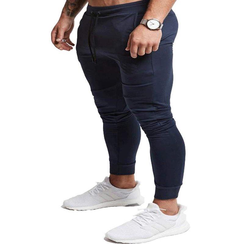 EVERWORTH Men's Joggers Sweatpants Men's Slim Jogger Pants Tapered Gym Running Workout Pant with Deep Pockets Navy US S Tag L