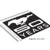 iPick Image for Ford Mustang 50 Years Perforated Unobstructed View 12" Vinyl Window Film Adhesive Wrap Graphic Decal view 3