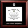 Campus Images NCAA Middle Tennessee State Blue Raiders Unisex Silver Embossed Diploma Frame Middle Tennessee State University 11W x 8.5H Silver Embossed Diploma Frame, Brown, One Size view 1